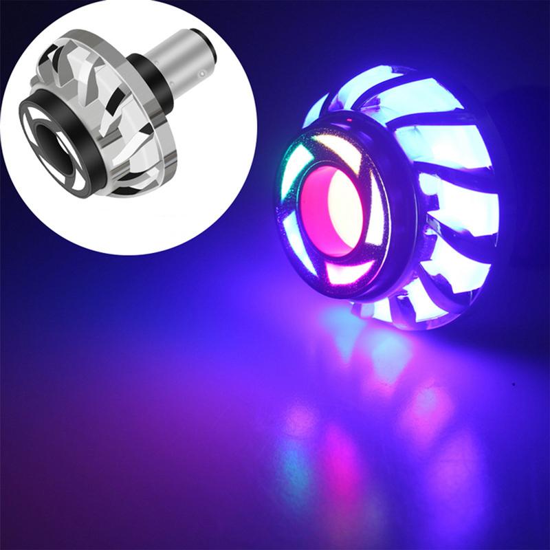 Product Introduction of Universal Motorcycle Warning Lamp Angel Eye Motorcycle Headlight  Brake Tail Rear RGB LED Motorbike Light Moto Accessories 20