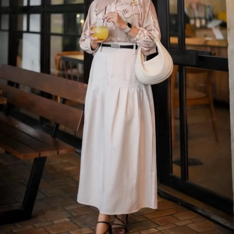 Rok Mayung Helwa Skirt semi Woll Simple - Rok Mayung Korean Style
