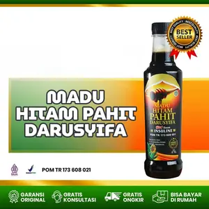 Madu Hitam Pahit Darusyifa Original 470gr Herbal BPOM