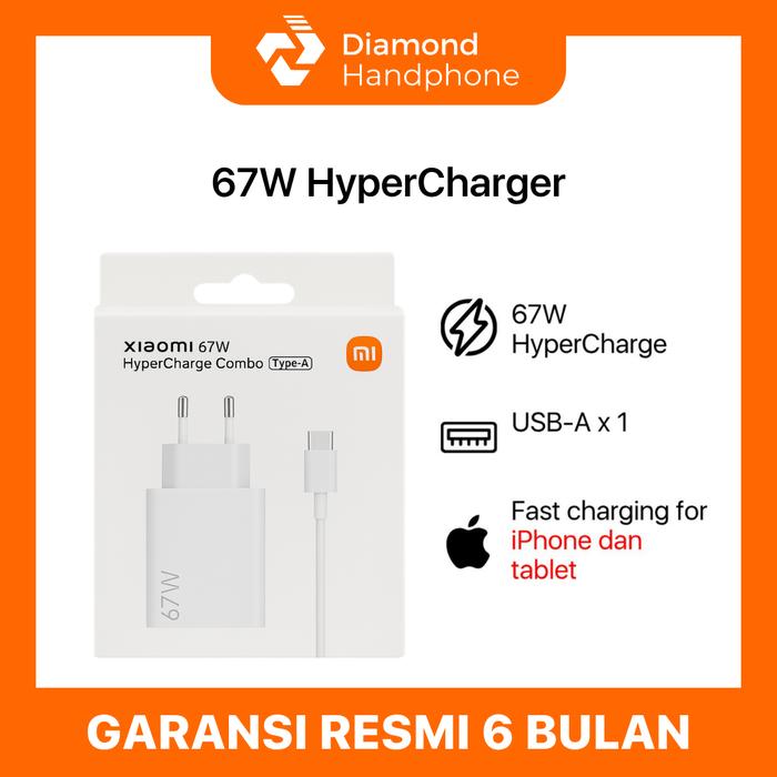 Gambar Xiaomi Mi 67W Hyper Charge Combo Type A Output Kepala HP Garansi Resmi dari Diamond Handphone Bali Kota Denpasar Tokopedia