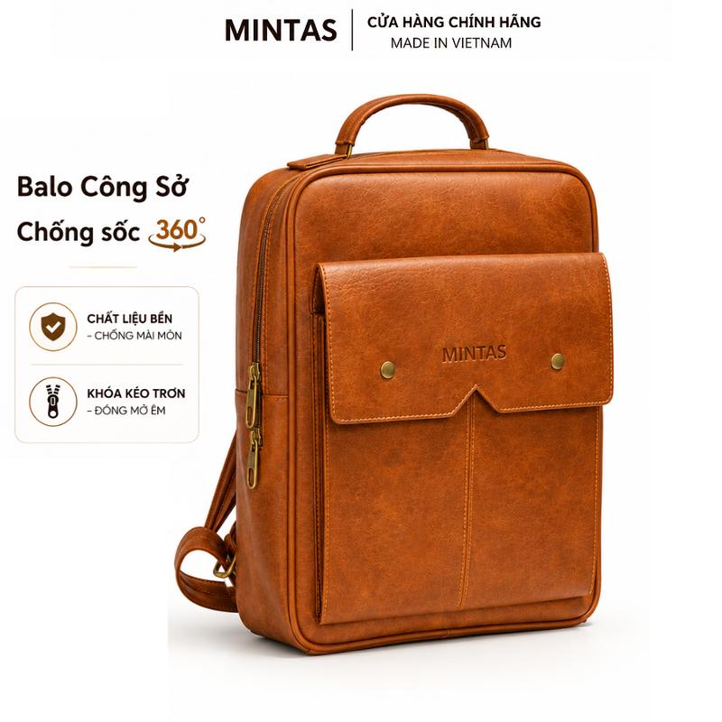 ( GIÁ MỞ BÁN ) Balo Da Công Sở Nam Nữ Thời Trang Sang Trọng Tinh Tế. Balo laptop 15.6inch