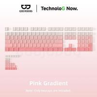 Gambar GOOJODOQ KM001 133 ONLY KEYCAPS Key Mechanical Mengganti Keyboard Keycaps Premium Gradient Design Front Transparent Characters Durable Oil-Resistant - Mint Blue Gradient dari Goojodoq Professionals Kab. Tangerang 4 Tokopedia