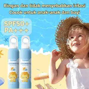 Sunscreen bayi All Day Light Sunscreen Mist Spf 50 Pa+++ 150ml | Tahan Air Sunscreen Spray Uv Mist Tone Up Sun Shield Sunscreen Sunblock Whitening Glowing Cocok untuk Kulit Berminyak dan Sensitif Aman cocok untuk anak