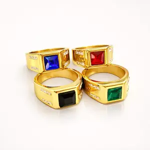 CINCIN PRIA 07 TUNGSTEN RING GOLD Laki-laki