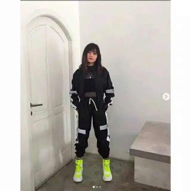 SPORT SET FLASH JOGER/HODDLE WANITA/STELAN SENAM/DANCER cepat kering xl 1