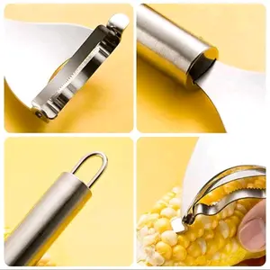 Alat pengupas biji jagung bahan steanless praktis dan ekonomis / 1pcs Stainless Steel Kitchenware
