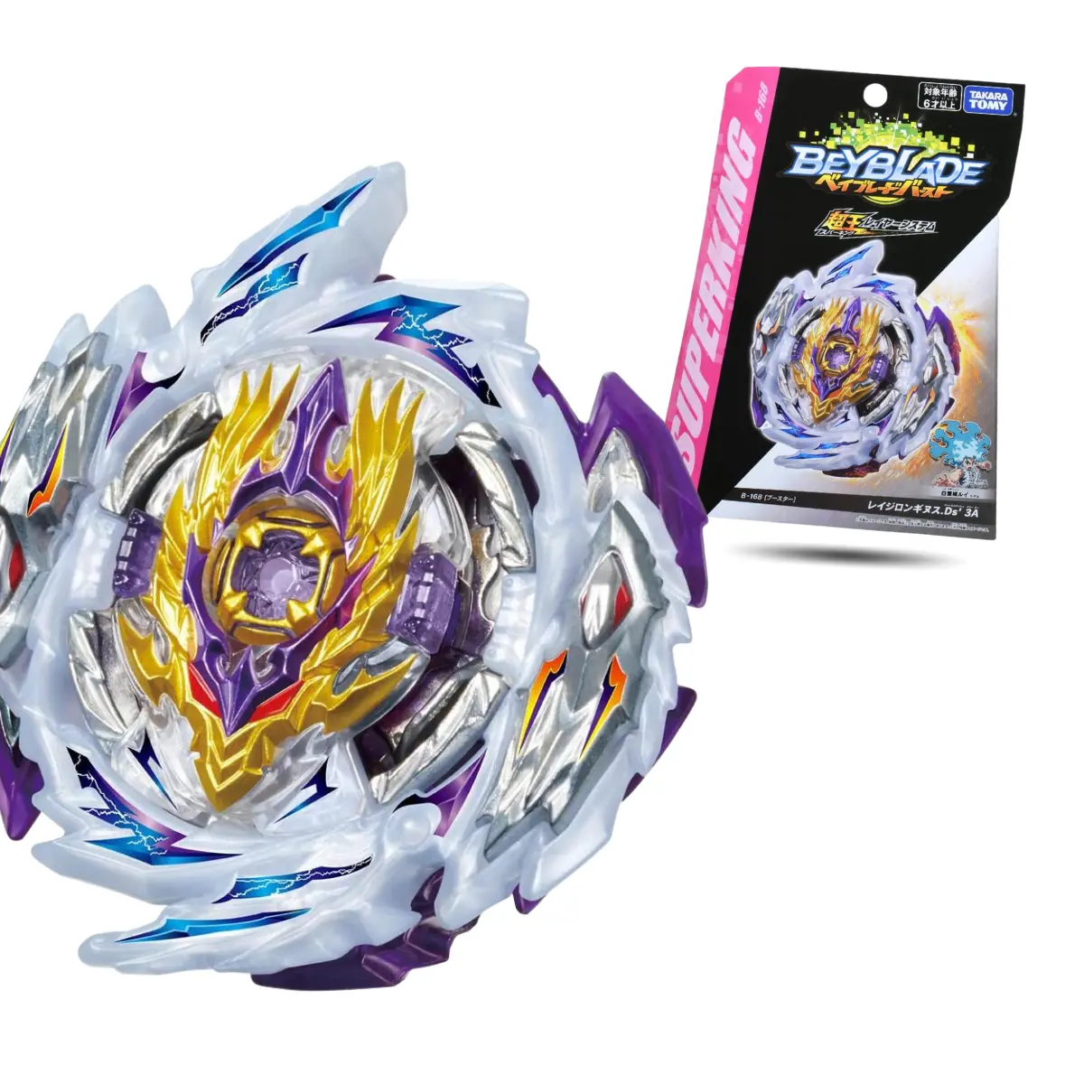 BEYFAN B-168 Booster Rage Longinus Destroy' 3A | Takara Tomy Beyblade Burst Superking Regular Releases