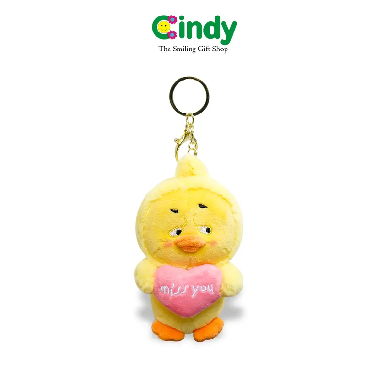Cindy Gantungan Kunci Upset Duck - Sad Duck Key Chain - Bagcharm Viral Mulut Bahan - CBG0985 1