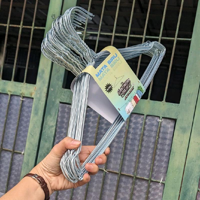 1 BUNDLE [50PCS] Gantungan Baju murah meriah Anti karat Khusus Pemakaian Langsung 0