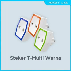 Steker T Stop Kontak Multi 3 Lubang Super Murah DV  STM-02