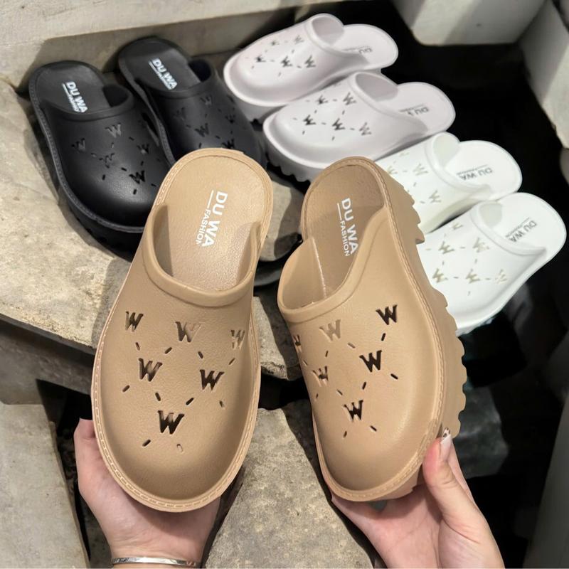  Dép sục nữ duwa có lỗ thoáng khí mã siêu êm siêu nhẹ chân mẫu hot đế cao 4cm  from to khách lùi 1 size   