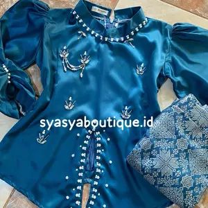 (ADA JUMBO) OLIVIA Setelan Dewasa MIX SONGKET SENADA Kurung Melayu Malay Full Payet Premium Bridesmaid Kondangan Wisuda Terbaru ADA UKURAN JUMBO PERJUMBOAN BIG SIZE