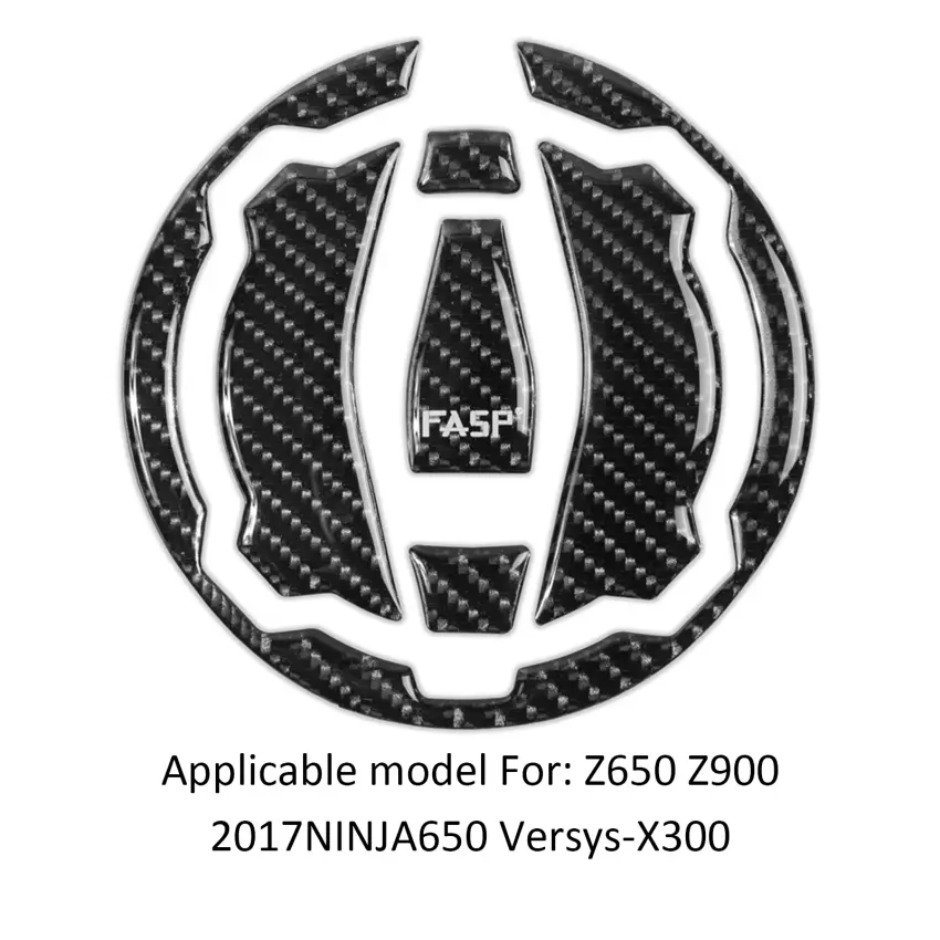 Motorcycle Fuel Cap Protection Sticker for Kawasaki Models 2017-2024 Ninja 400/650 Z650 Z900