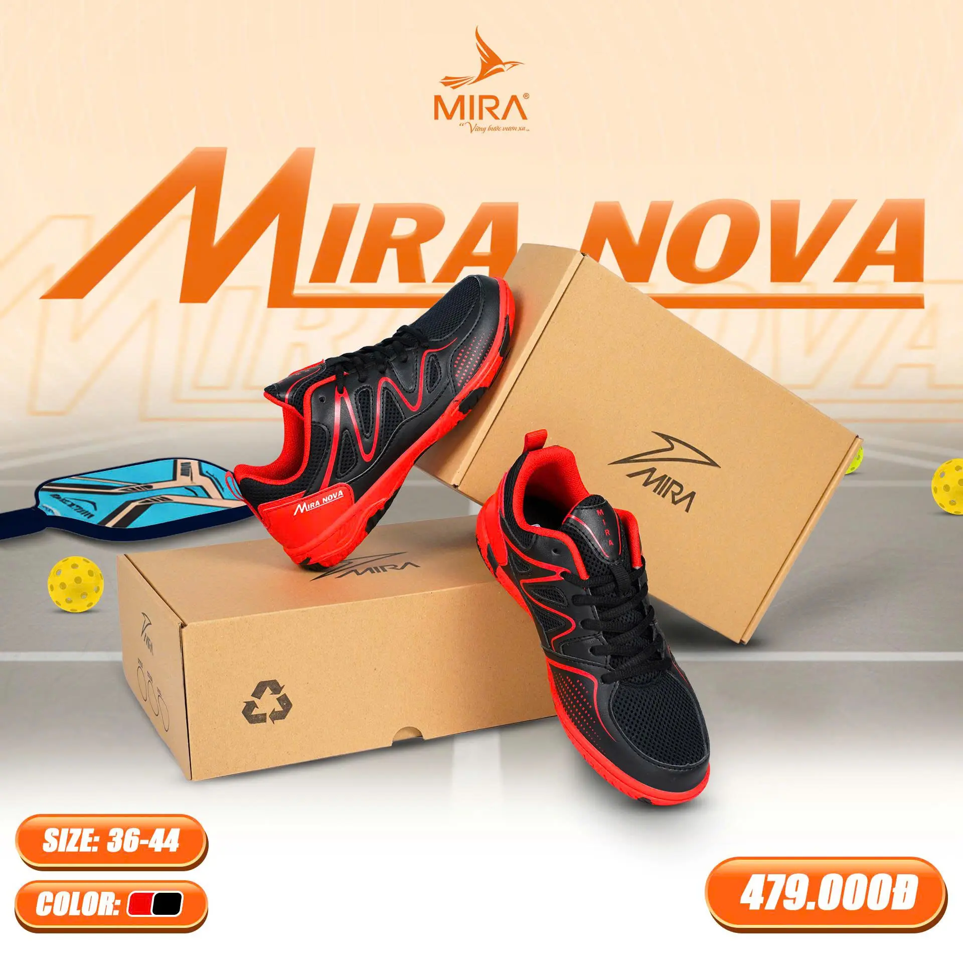 Mira Nova _Đỏ + Combo Quà