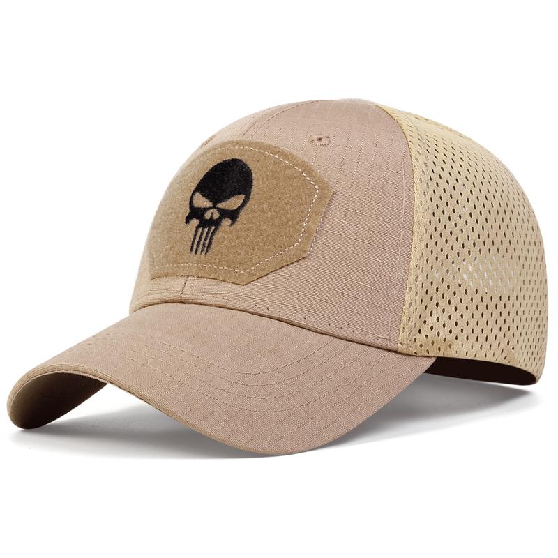 Product Introduction of 2024 Dragon Year New Popular Military Fans Outdoor Camouflage Baseball Mesh Cap Special Forces Tactics Camouflage Hat Skull Sun-Proof Velcro Peaked Cap Sports Outdoor Hat 13