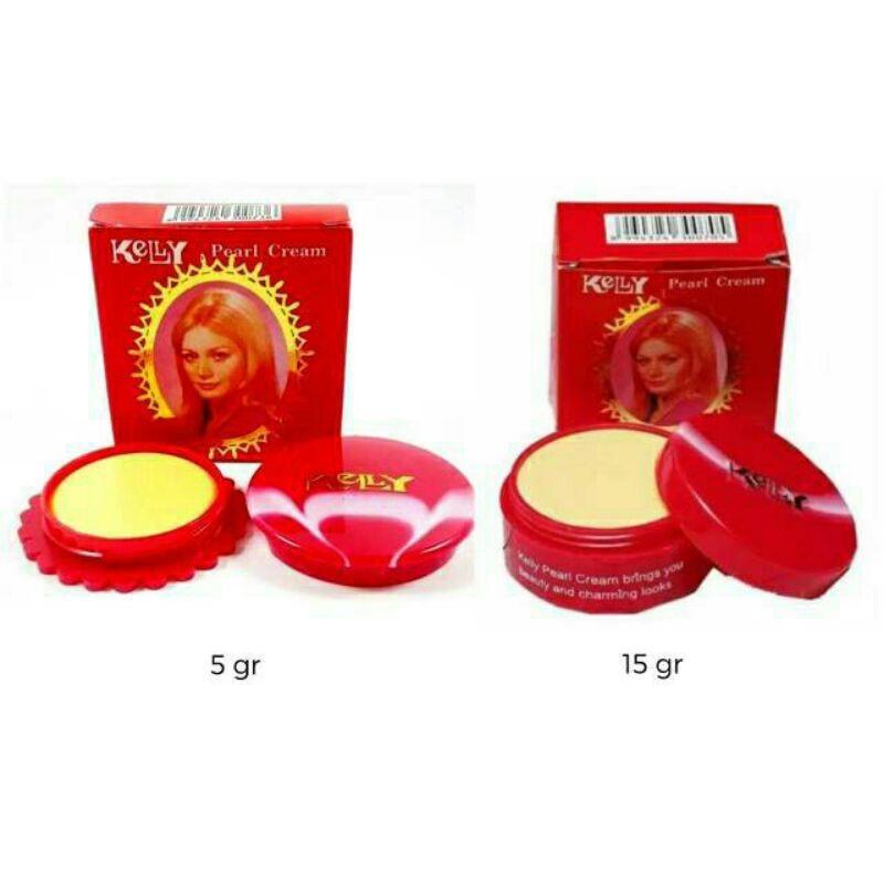 Kelly Pearl Cream 5gr / 15gr - Cream Wajah Alas Bedak Kelly Pelembab 0