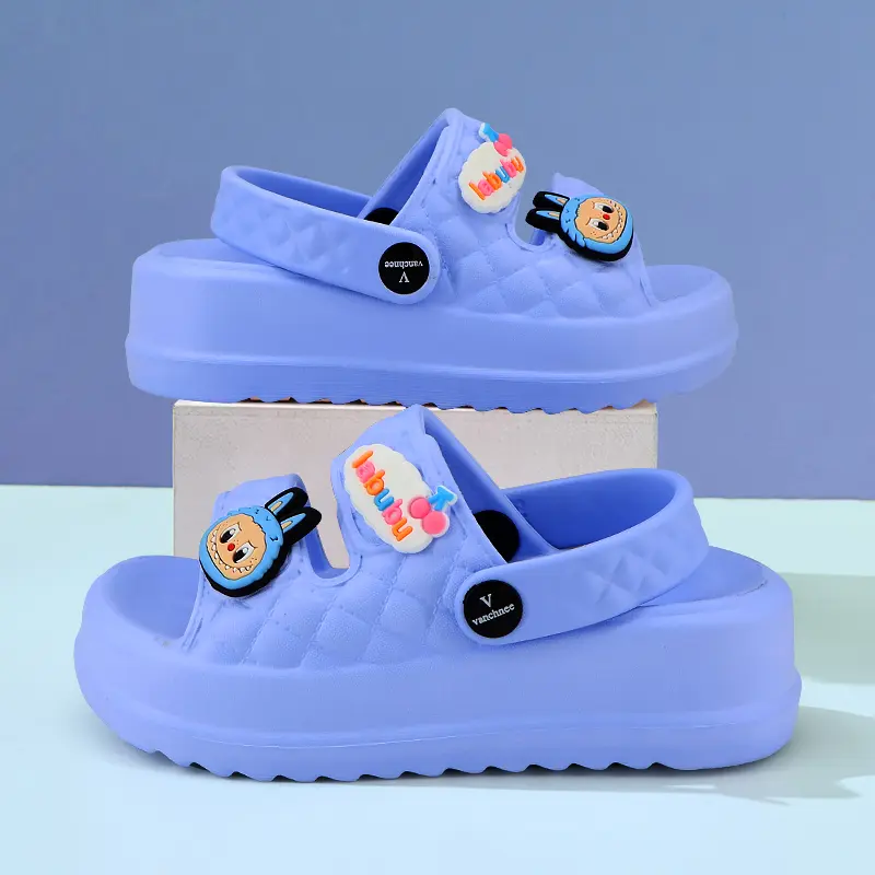 A·S·L Sandal kodok Anak Perempuan Kartun labubu Sandal Baim Anak Laki Laki 4