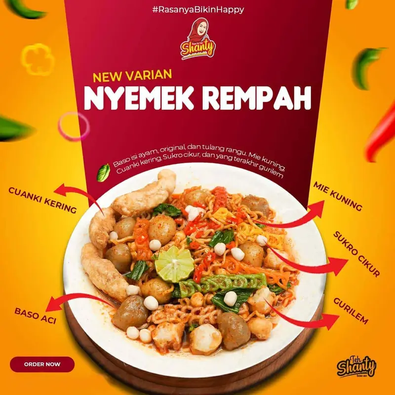 Baso Aci Boci Bakso Aci Teh Shanty Yamin Mie Pedas Denny Cagur Kuah 7