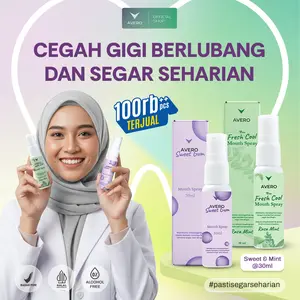 AVERO Paket Bundle 2 J - Fresh Cool Mouth Spray & Sweet Gum Mouth Spray