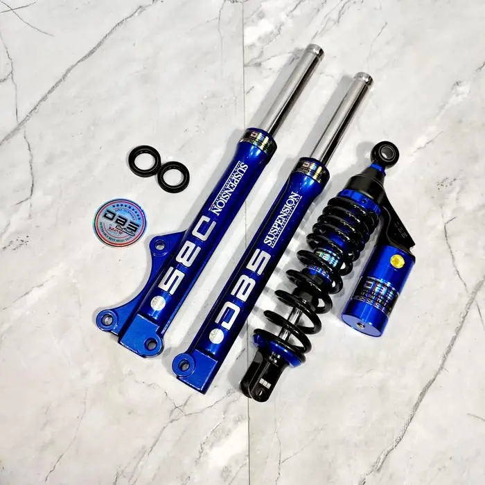 Paket shock suspensi depan belakang motor vario mio beat scoopy genio ...