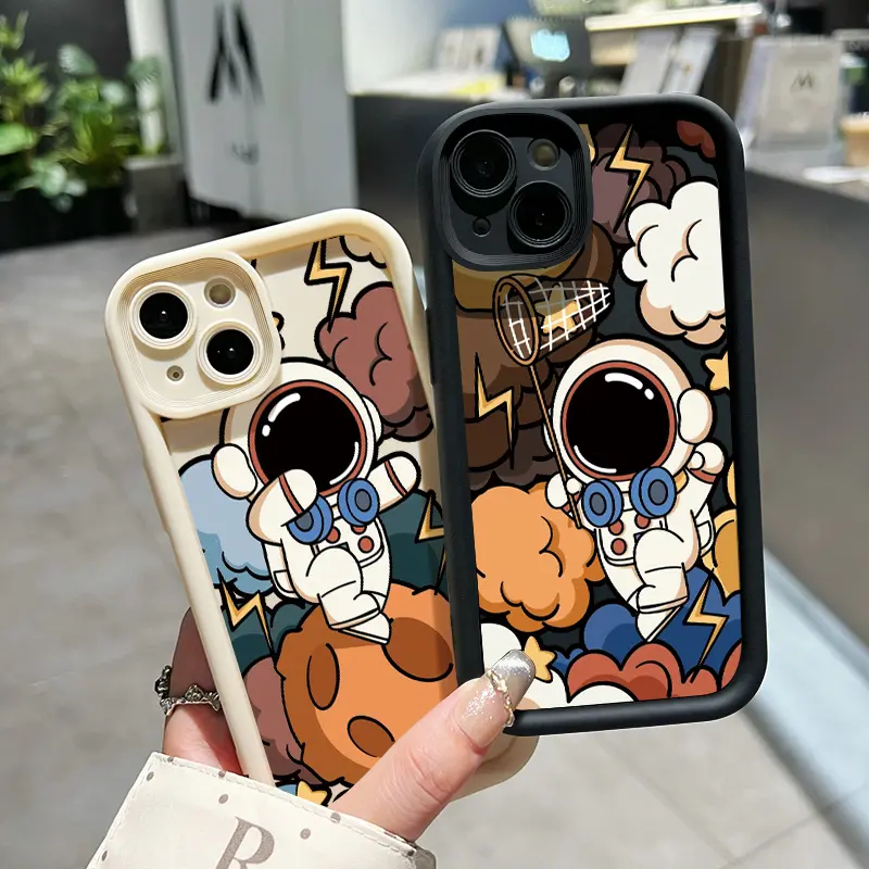 Casing Hp Untuk OPPO A7 OPPO A5s OPPO A12 OPPO A12S A11k Case HP Pola astronot kartun yang lucu Casing pelindung Softcase Kasing Kesing Silikon lunak baru cesing 8
