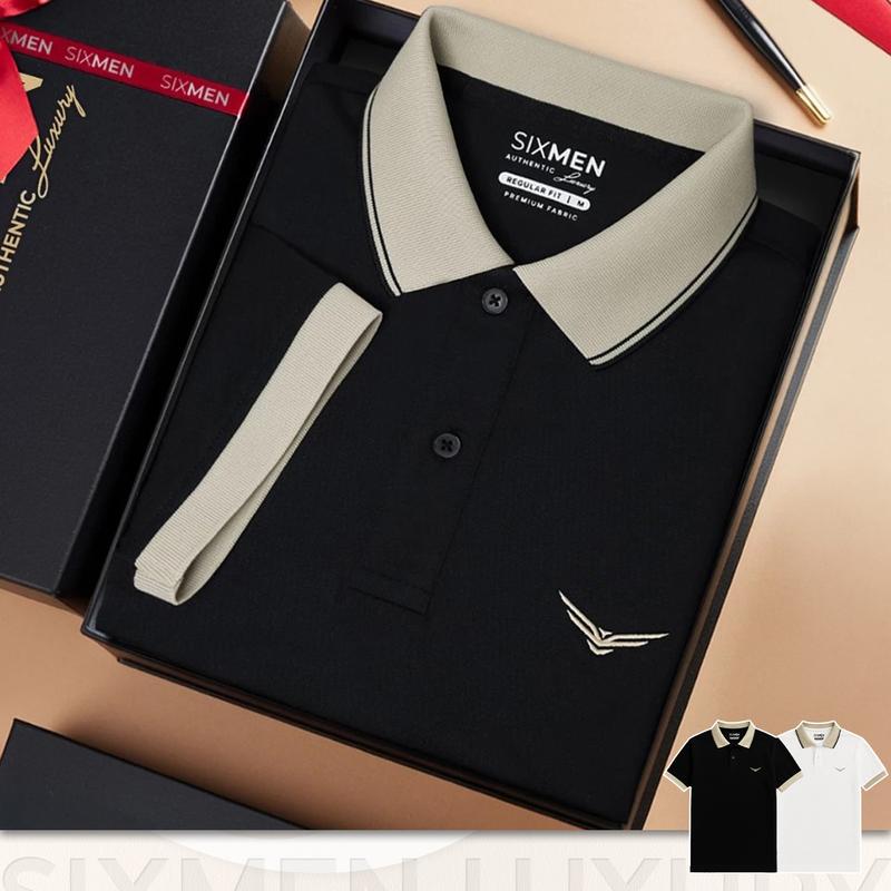 [Tặng Kèm Hộp Quà] Áo thun Polo nam cao cấp có cổ bẻ SIXMEN Davin Eagle - Vải cotton thoáng mát Menswear Shirt Dệt Ngắn Tay