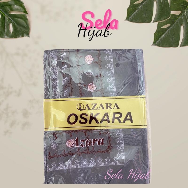 Hijab Azara Oskara Motif Muslim Ukuran 110 x 110 cm - Lembut dan Tebal - Syari 4