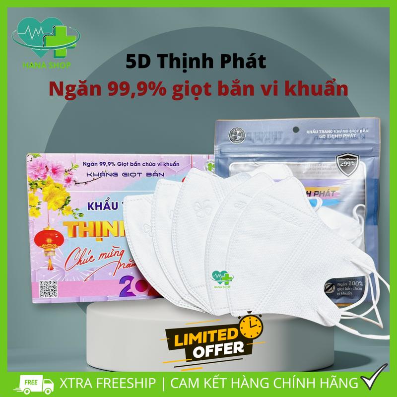  300 Cái Khẩu Trang 5D THỊNH PHÁT 3 Lớp FULL Màu TRENDY Accessories Che Mặt Mask Phụ Kiện 