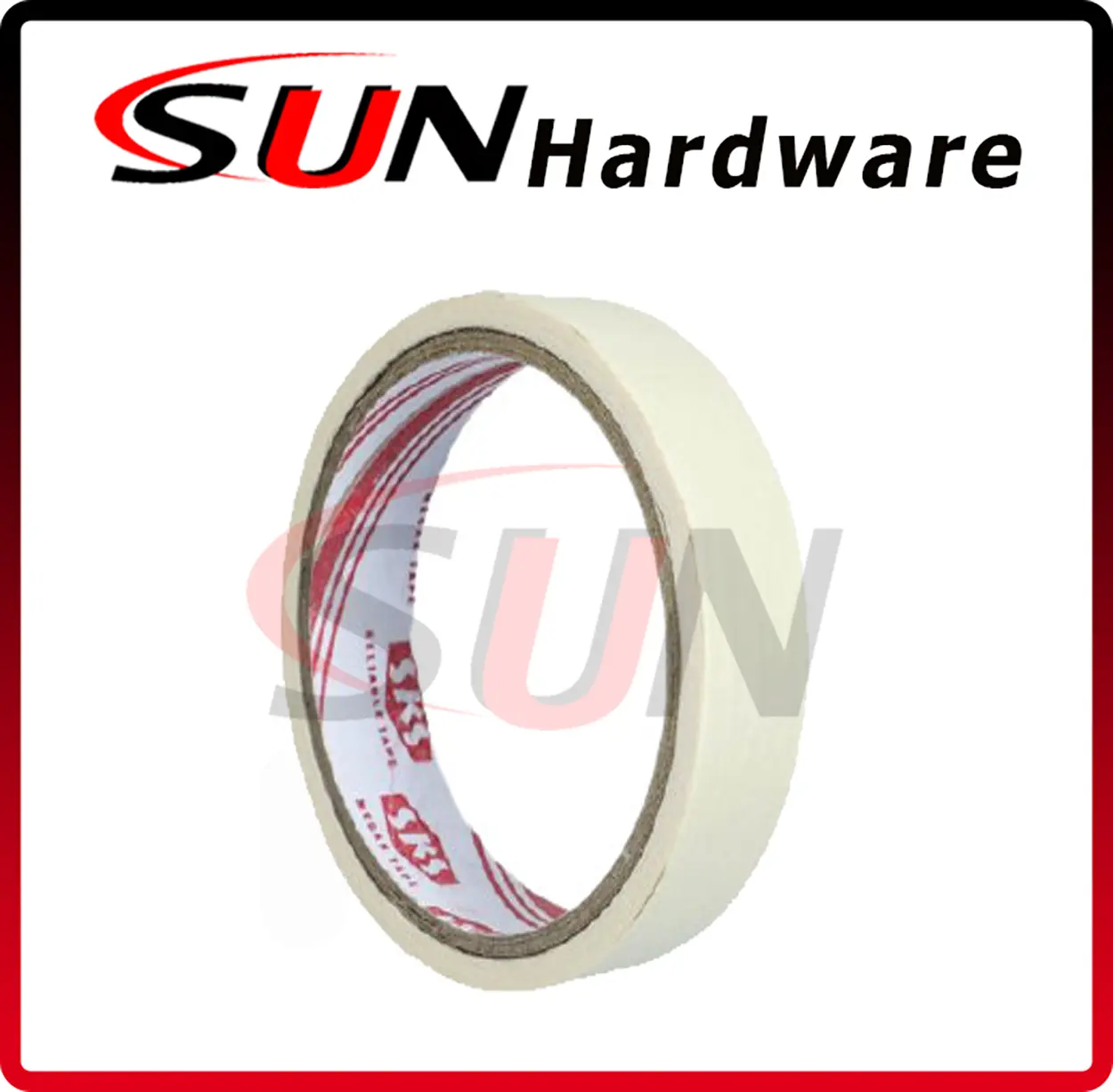 Lakban Kertas 1 Inch SKS Masking Tape Isolasi Solasi Selotip Motor Mobil Dinding Tembok