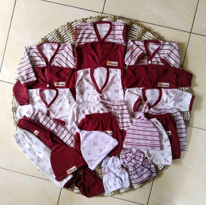 Paket lahiran 33 Pcs Baju Bayi Baru Lahir + Bedong polos parsel + 3 set sartapluk
