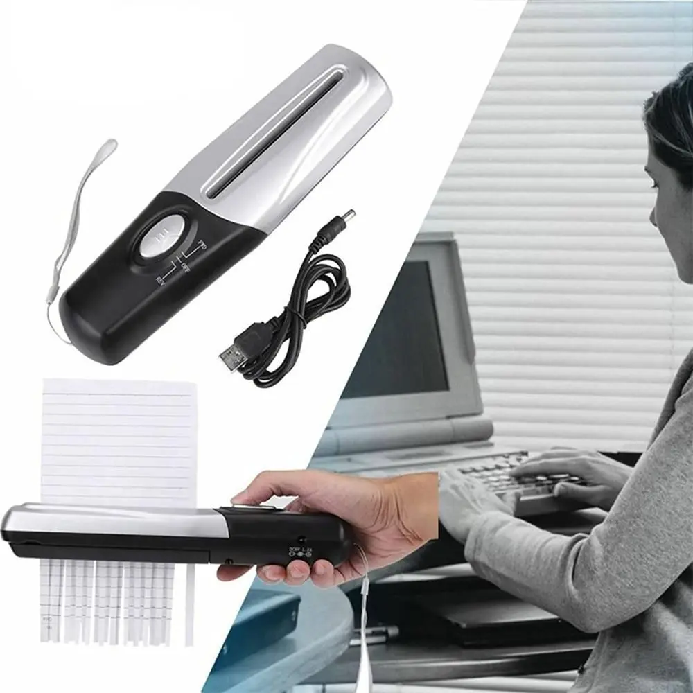 New Office Home USB Powered Cutting Machine Mini Hand Shredder Handheld USB Shredder Paper Shredders