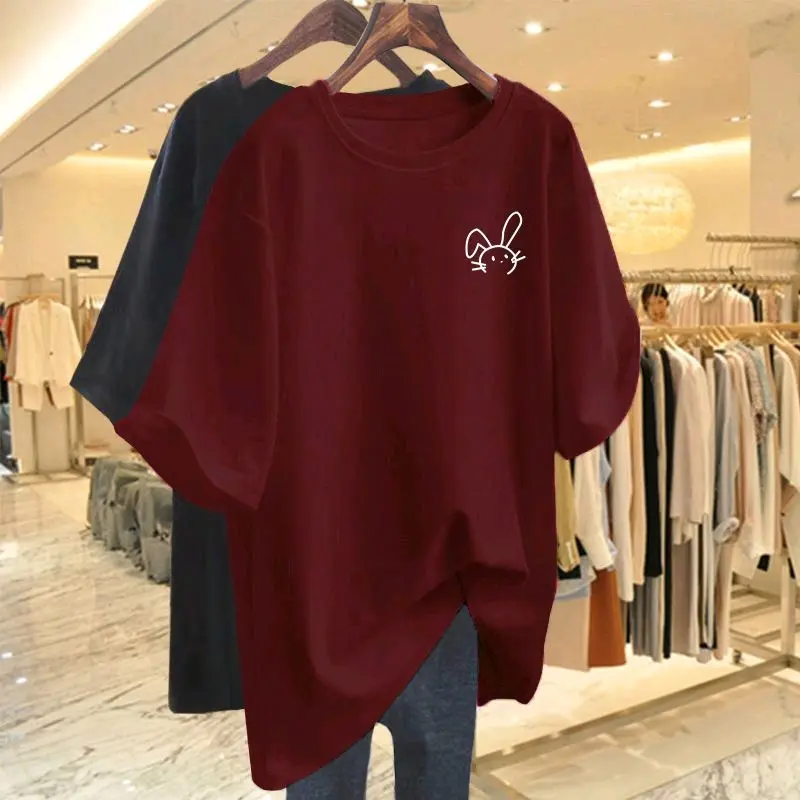 Kaos Urban Style Rabbit Cute Bigsize Jumbo XL 2XL 3XL 4XL 5XL Kaos Harajuku Pria Wanita Korean Oversize 1