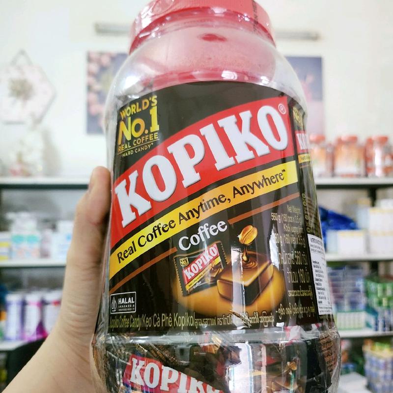  Kẹo cà phê KOPIKO Cappuccino Thái Lan hộp to 600gram gồm 200 viên 