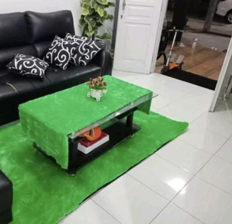 Product Introduction of taplak meja polos ukuran 75cm x 45cm TAPLAK MEJA TAMU BULU RASFUR Kain 2