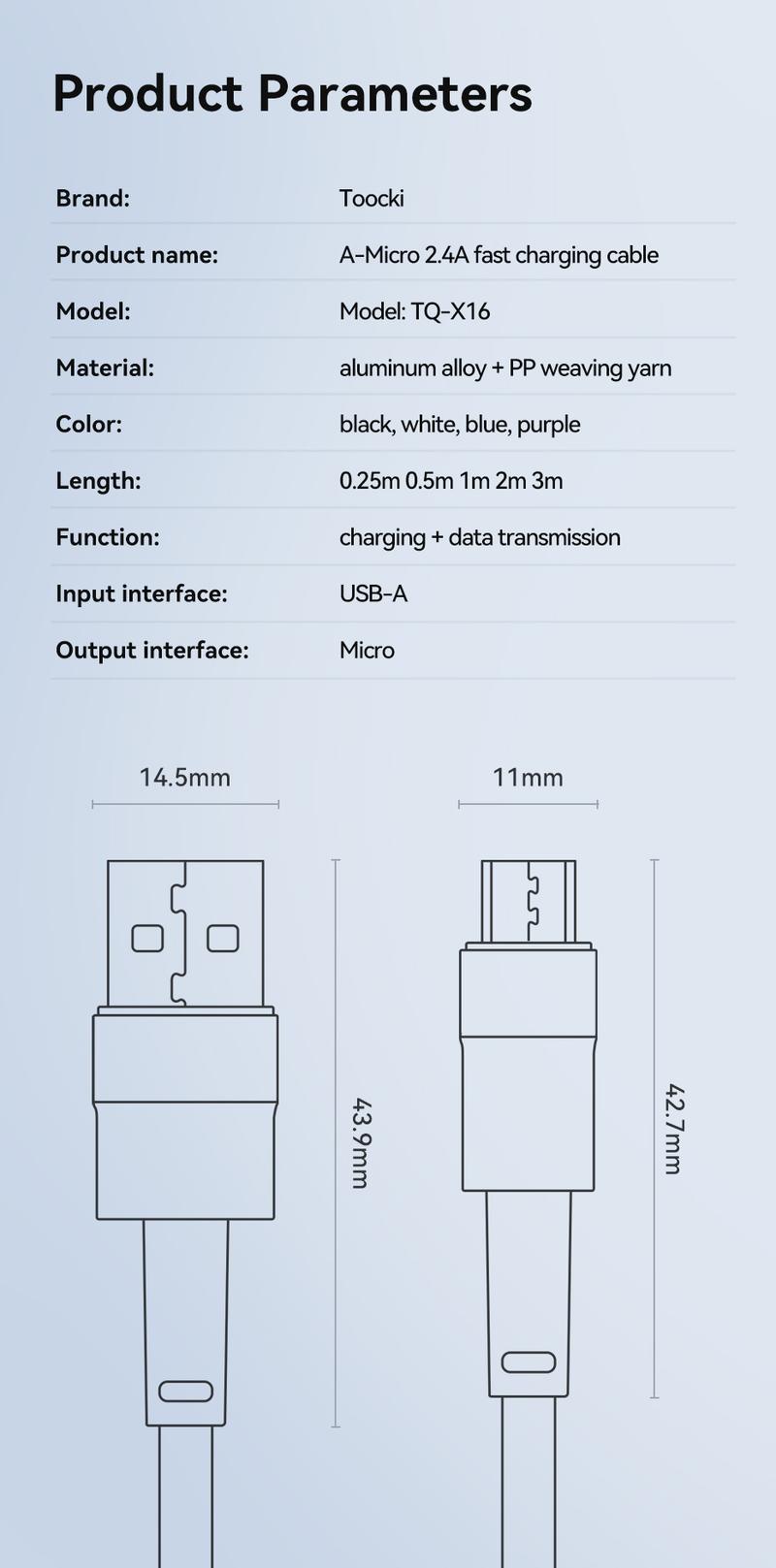 Product Introduction of Toocki 2M Micro USB Cable - Fast Charging for Xiaomi/Redmi/Samsung (Trending Accessory!) 9