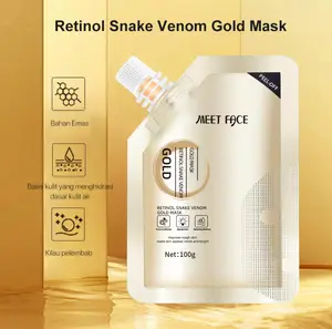 Ular Venom Peptide Gold Mask Mengpeini Retinol Lifting Firming Smooth Elasticity Age #Snake Venom Mask #Mask Review #Skin Care