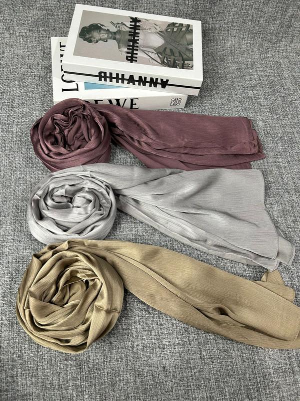 Pashmina Silk / Pashmina Cardenza Silk Premium / Pasmina Malay Cringkel Mulsim 1