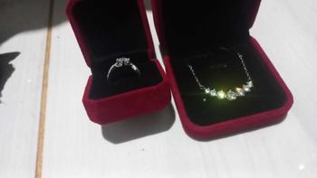 Product Review of OS2-R29 Cincin Wanita Permata Shiny Jewelry Garansi 1 Tahun Free Box COD Perhiasan Aksesoris Gift Anniversary Pacar Pasangan Cewek Cewe Kado Istri Ulang tahun Anti Karat Luntur High Quality Grade VVS1 5A Original Store R29 from F** 1