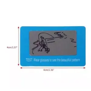 Kartu Tes Polarized - Kartu Biru Tes Lensa Polar Glasses Kacamata