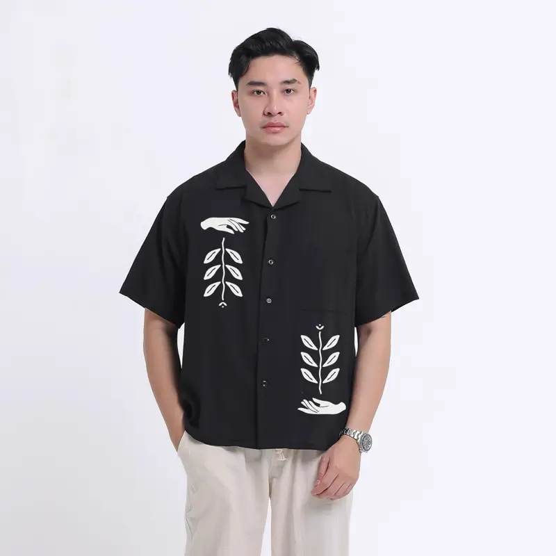 HAIBRO X NGAKARYA Limited Shirt Cosmic Flow Linen Oversized