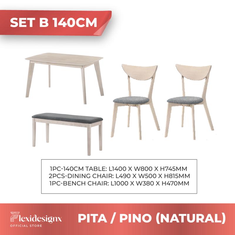 Product Introduction of Dining Chair 6 seat Wood 4 chairs Bench Solid Wood Material Promotion PINO Flexidesignx 11