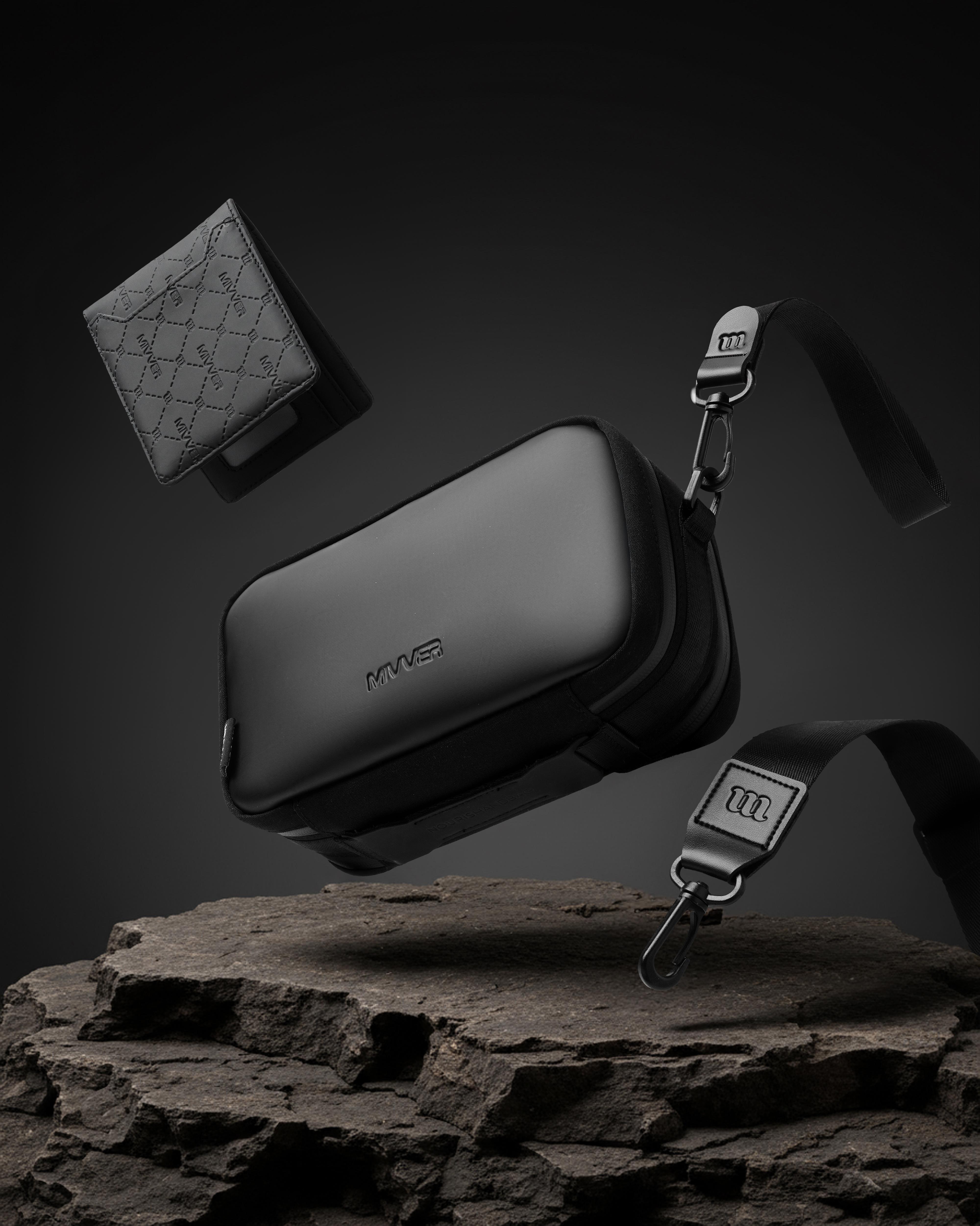 MIVVER | NOURIS Exclusive Clucth Tas Tangan Pria Hand Bag Tas Selempang Pria Waterproof Hitam