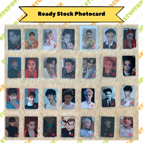 BUY 1 GET 1 [READY 1-3] PHOTOCARD EXO (PHOTOCARD SUHO,PHOTOCARD LAY,PHOTOCARD XIUMIN,PHOTOCARD BAEKHYUN,PHOTOCARD CHEN, PHOTOCARD CHANYEOL,PHOTOCARD DO,PHOTOCARD KAI, PHOTOCARD SEHUN))