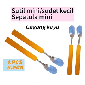 spatula mini gagang Kayu,SOTEL MINI, sudet kue mini,sudet bikang,sutil kue mini, sutil serbaguna,sutil kecil mini Kitchenware
