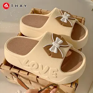 THAY Sandal 2026 Wedges Sandal Wanita Kekinian Tinggi 6 CM Korea Sandal Cewek Wanita Remaja Nyaman