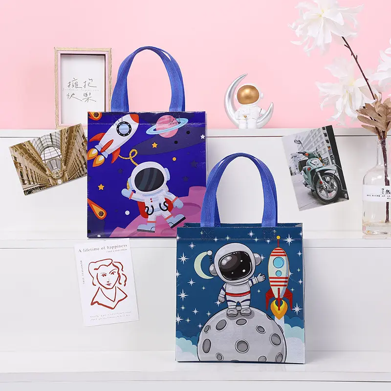 [FELIZKIDS] [FK235] GOODIE BAG 22X23 LEBAR 11WARNA RANDOM ANEKA GAMBAR KARAKTER LUCU ULANG TAHUN HAPPY BIRTHDAY TAS 5