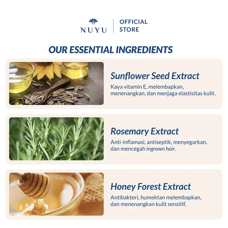 NUYU Sunflower Honey Sugar Wax Kit Bundling 2pcs - Waxing / Waxing ketiak Krim Penghilang Bulu 4