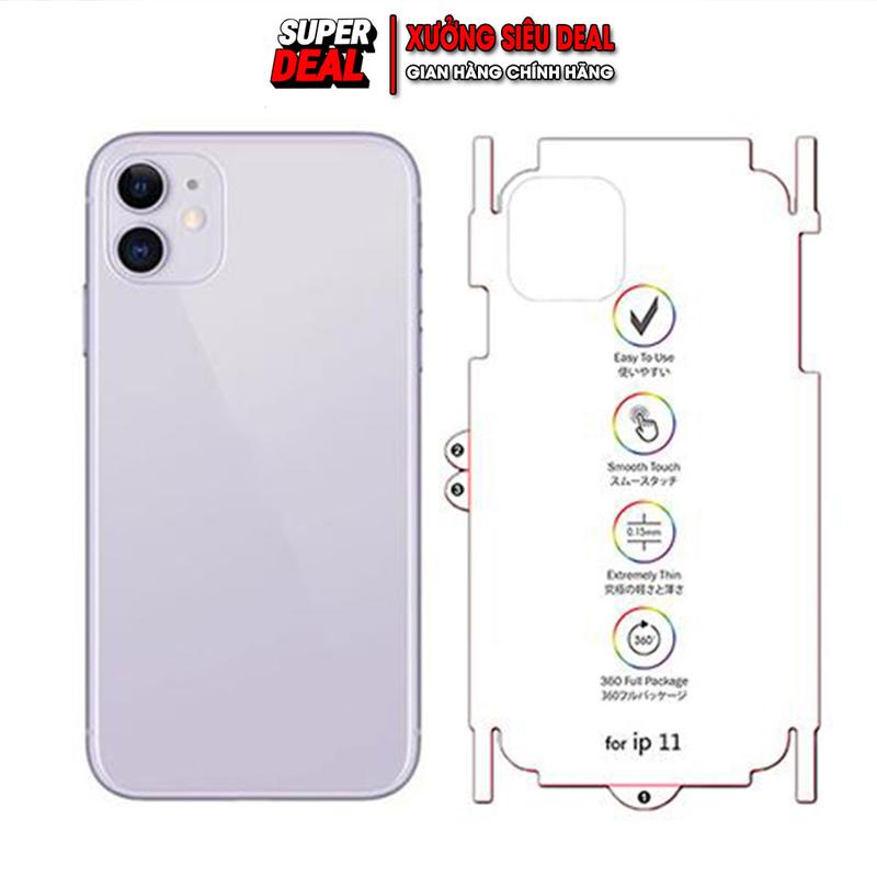 Miếng Dán PPF IPhone ( 4 lớp dễ dán) full viền 98pt chống vân tay, hồi phục vết xước