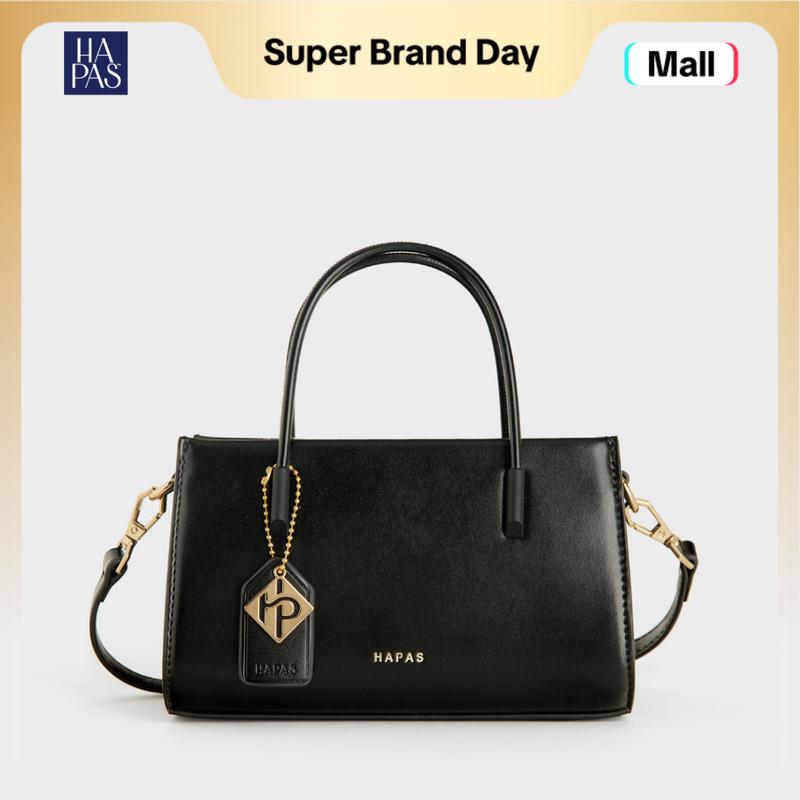 Túi Xách Nữ HAPAS Chính Hãng La Muse Phủ Màu Tag Vuông Quai Xách Đeo Chéo Sang Trọng Size 21 - TXT221226 Bag Lady