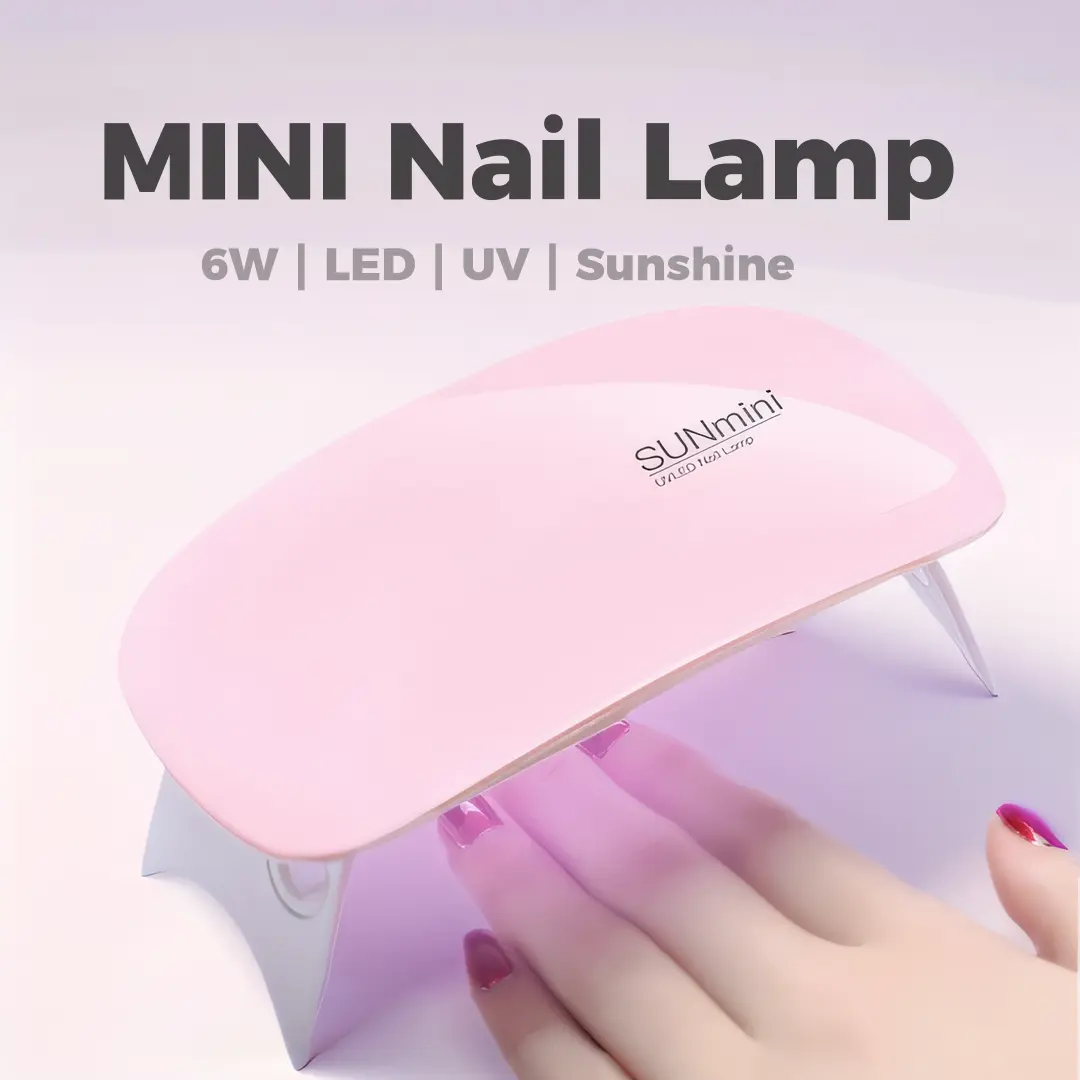 Mini 6W LED Nail Lamp, USB Fast Curing Nail Dryer for Nail Polish, Portable Nail Art Essential, Manicure, Nail Care Cutics